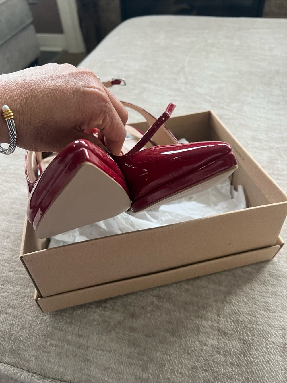 Steve Madden ZAYLA Red Patent - Size 10 - Picture 5 of 7
